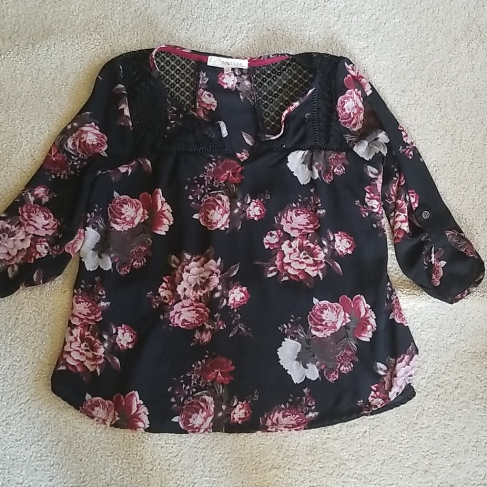 Rewind Chiffon Floral Blouse